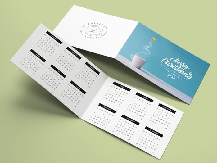 Печать карманных календарей в Москве, изготовление календарей на заказ цена